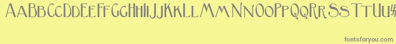 BirminghamSansSerif-Schriftart – Graue Schriften auf gelbem Hintergrund
