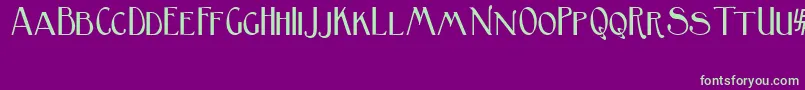 BirminghamSansSerif Font – Green Fonts on Purple Background