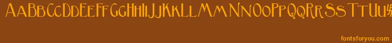 BirminghamSansSerif Font – Orange Fonts on Brown Background