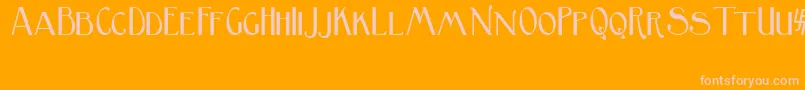 BirminghamSansSerif Font – Pink Fonts on Orange Background