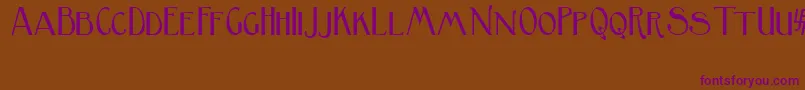 BirminghamSansSerif Font – Purple Fonts on Brown Background
