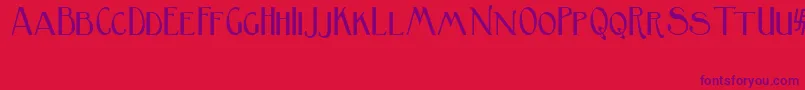 BirminghamSansSerif Font – Purple Fonts on Red Background