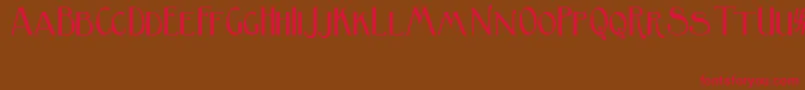 BirminghamSansSerif Font – Red Fonts on Brown Background