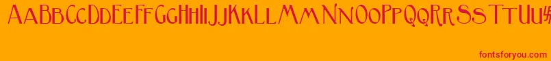 BirminghamSansSerif Font – Red Fonts on Orange Background