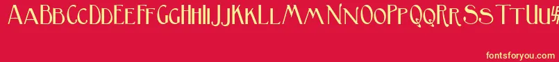 BirminghamSansSerif Font – Yellow Fonts on Red Background