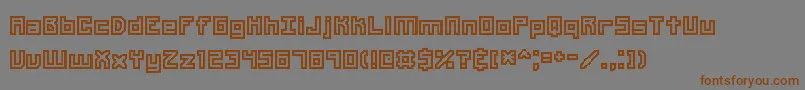 Шрифт Unlearne – коричневые шрифты на сером фоне