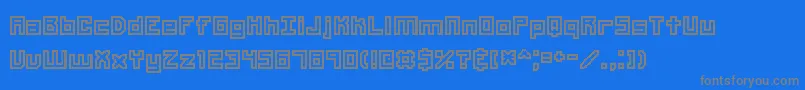 Шрифт Unlearne – серые шрифты на синем фоне