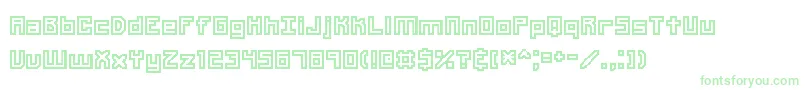 Шрифт Unlearne – зелёные шрифты на белом фоне
