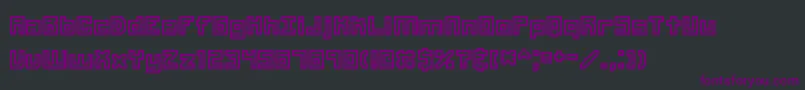 Unlearne Font – Purple Fonts on Black Background