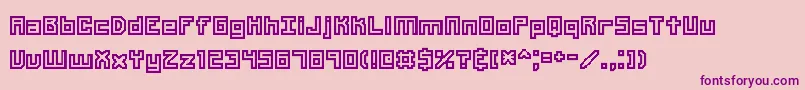 Unlearne Font – Purple Fonts on Pink Background