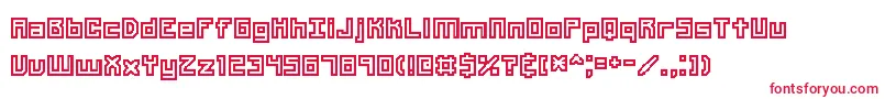 Шрифт Unlearne – красные шрифты на белом фоне