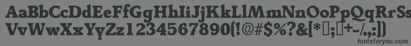 Tractodisplayssk Font – Black Fonts on Gray Background