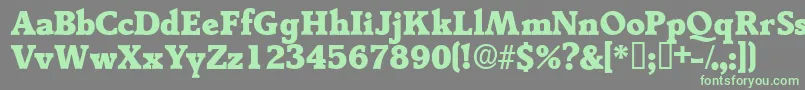 Tractodisplayssk Font – Green Fonts on Gray Background