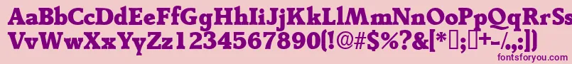 Tractodisplayssk Font – Purple Fonts on Pink Background