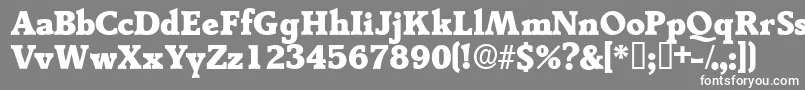 Tractodisplayssk Font – White Fonts on Gray Background