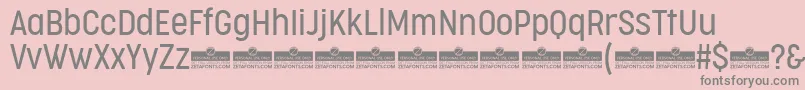 CocogooseCondensedLightTrial-Schriftart – Graue Schriften auf rosa Hintergrund