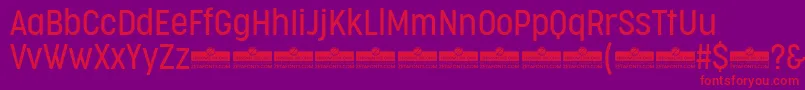 Weitere Informationen zur CocogooseCondensedLightTrial-Schriftart CocogooseCondensedLightTrial-Schriftart – Rote Schriften auf violettem Hintergrund