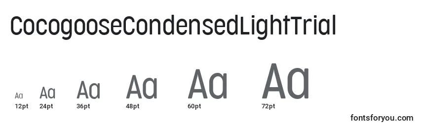 CocogooseCondensedLightTrial Font Sizes