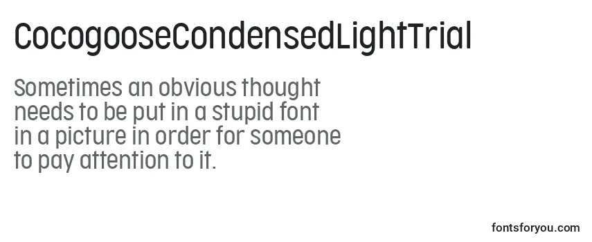 CocogooseCondensedLightTrial Font