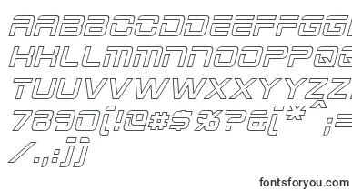 2015CruiserHollowItalic font – Fonts Starting With 2