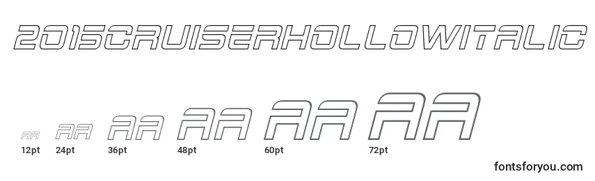 2015CruiserHollowItalic (105903) Font Sizes