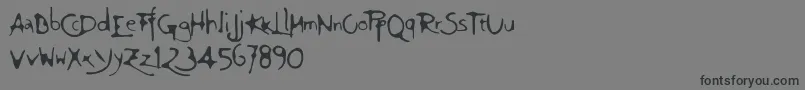 Giovedi Font – Black Fonts on Gray Background