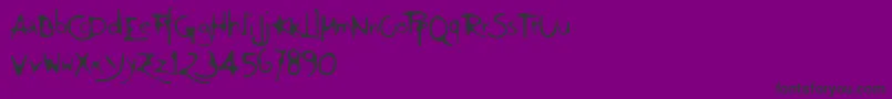 Шрифт Giovedi – чёрные шрифты на фиолетовом фоне