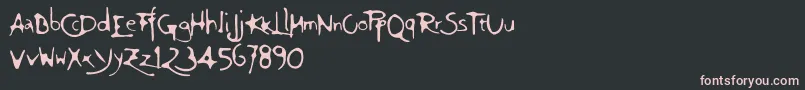 Giovedi Font – Pink Fonts on Black Background