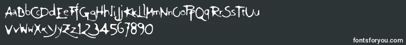 Giovedi Font – White Fonts on Black Background