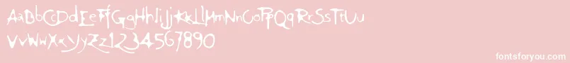 Giovedi Font – White Fonts on Pink Background