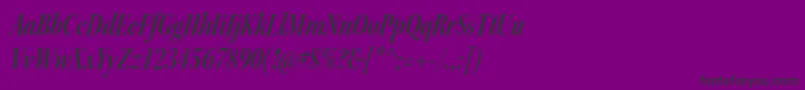 KeplerstdSemiboldcnitdisp Font – Black Fonts on Purple Background