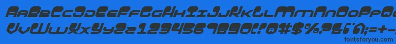 Hypnov2i Font – Black Fonts on Blue Background