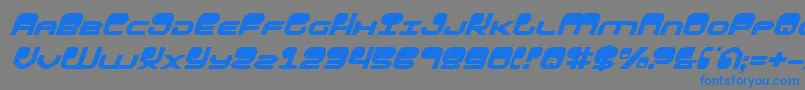 Hypnov2i Font – Blue Fonts on Gray Background