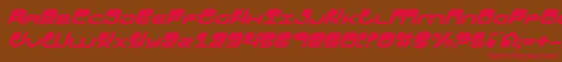 Hypnov2i Font – Red Fonts on Brown Background