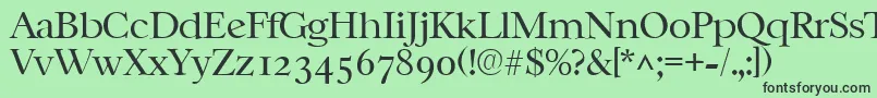 More about CasablancalhRegular Font CasablancalhRegular Font – Black Fonts on Green Background