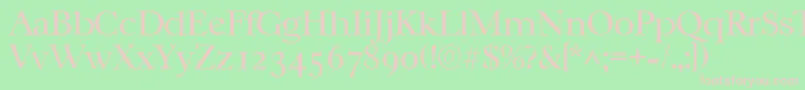 CasablancalhRegular Font – Pink Fonts on Green Background