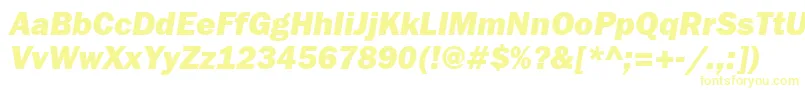 FranklingothheavyettItalic Font – Yellow Fonts