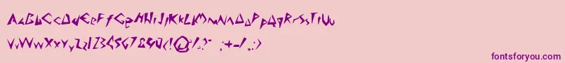 Подробнее о шрифте AnakMuda Шрифт AnakMuda – фиолетовые шрифты на розовом фоне
