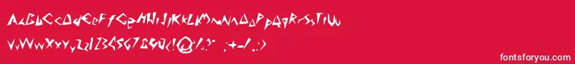 AnakMuda Font – White Fonts on Red Background