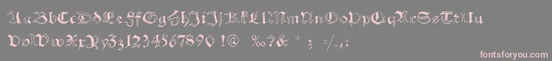 Schwabachscribbels Font – Pink Fonts on Gray Background