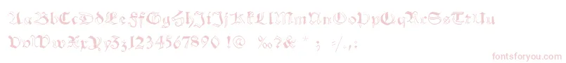 Schwabachscribbels-Schriftart – Rosa Schriften