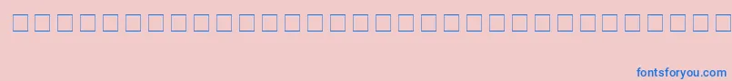 AnimalsMedium Font – Blue Fonts on Pink Background