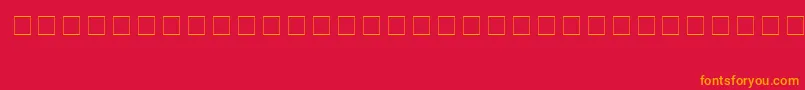 AnimalsMedium Font – Orange Fonts on Red Background