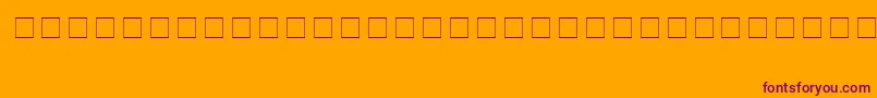 AnimalsMedium-Schriftart – Violette Schriften auf orangefarbenem Hintergrund