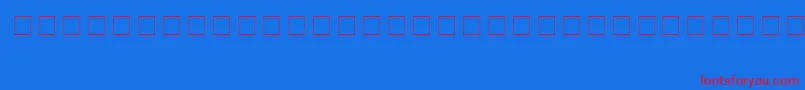 AnimalsMedium Font – Red Fonts on Blue Background