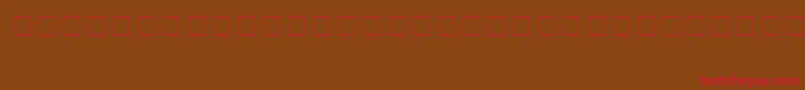 AnimalsMedium Font – Red Fonts on Brown Background
