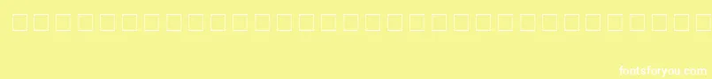 AnimalsMedium Font – White Fonts on Yellow Background