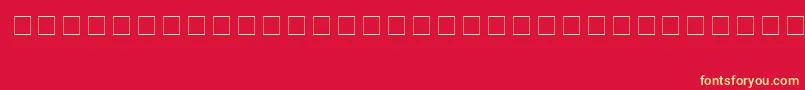 AnimalsMedium Font – Yellow Fonts on Red Background