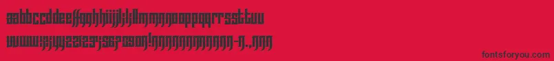 EffortlessTattoo Font – Black Fonts on Red Background