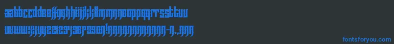 EffortlessTattoo Font – Blue Fonts on Black Background